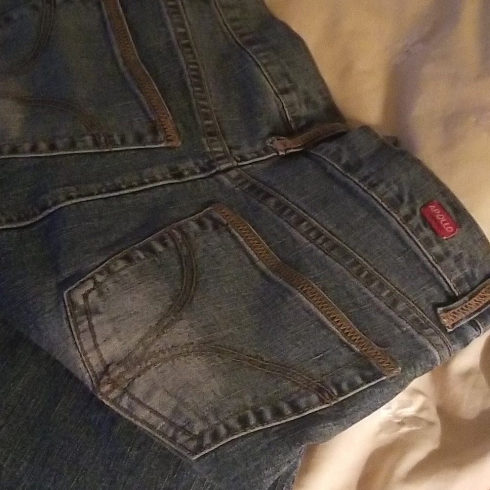 Fitted long denim skirt